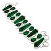 Chrome Diopside Gemstone Bracelet Statement Adjustable Link Handmade Jewelry 9"