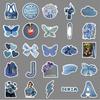 50 Denim Ins Style Graffiti Stickers Small Fresh Girl Heart Decoration Mobile Phone Case Computer Tablet Stickers