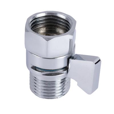 Shut-off Valve Valve For Shower Head Water Saver Valve Brass G1/2 Connections Polished Chrome Home Improvement