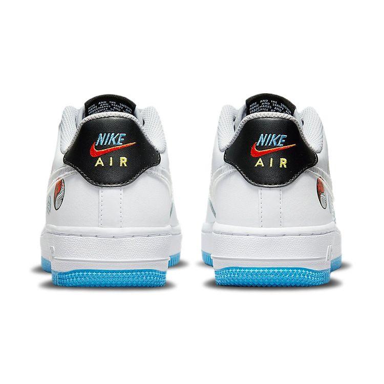 Nike Air Force 1 LV8 1 GS Happy Hoops Kids Sneakers White Multi-Color Wolf-Grey DM8088-100