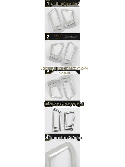 17 Borui Air Vent Decoration Frame: Electroplated Cold Air Vent Sequins Car Accessory