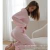 New spring and summer new European and American women's suit hollow jacquard fashion simple style long-sleeved trousers