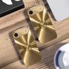 The golden letter "D" For IPhone 17Pro Max 16 17 Pro 15 Pro 14 13 Plus 12 Mini 11Pro Max XR 16E 17 Air Golden glass phone case