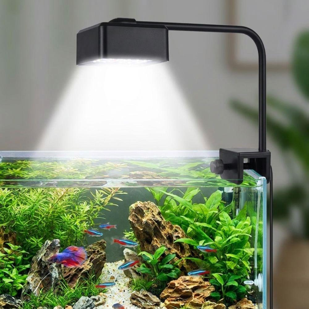 Waterproof Fish Tank Clip Lamp Dimmable Aquatic Plant Light Practical Plant Grow Light Shrimp Tank