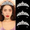 Wedding Hair Accessories Rhinestone Queen Crown Luxury Bride Headdress  Birthday Party