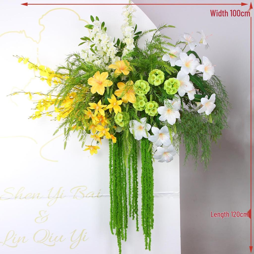 Mori Style Artificial Wedding Floral Aisle Decoration