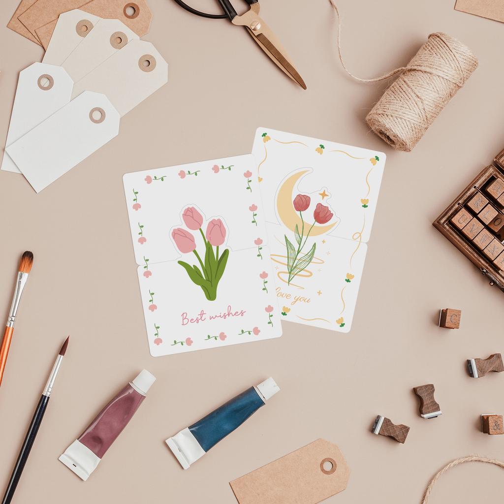 10-30 Pcs foldable Thank You Card Thank You For Your Order Card Praise Labels For Small Businesses Decor For Small Shop Gift