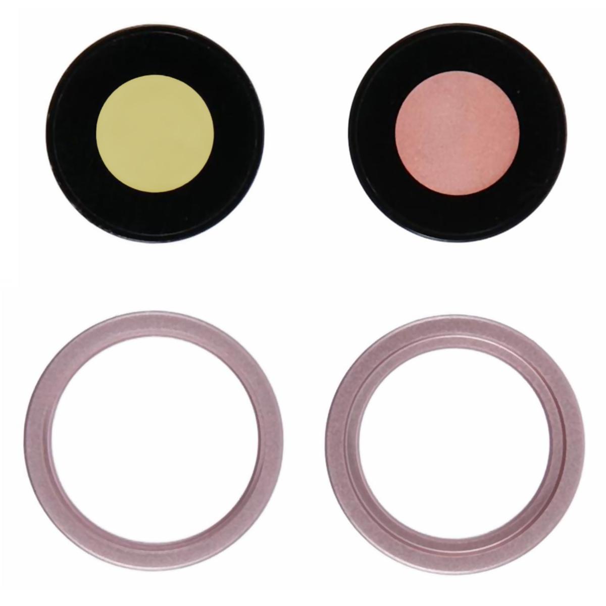 

For iPhone 15 1 Set Rear Camera Rim Lens Cover (without Logo) Yellow