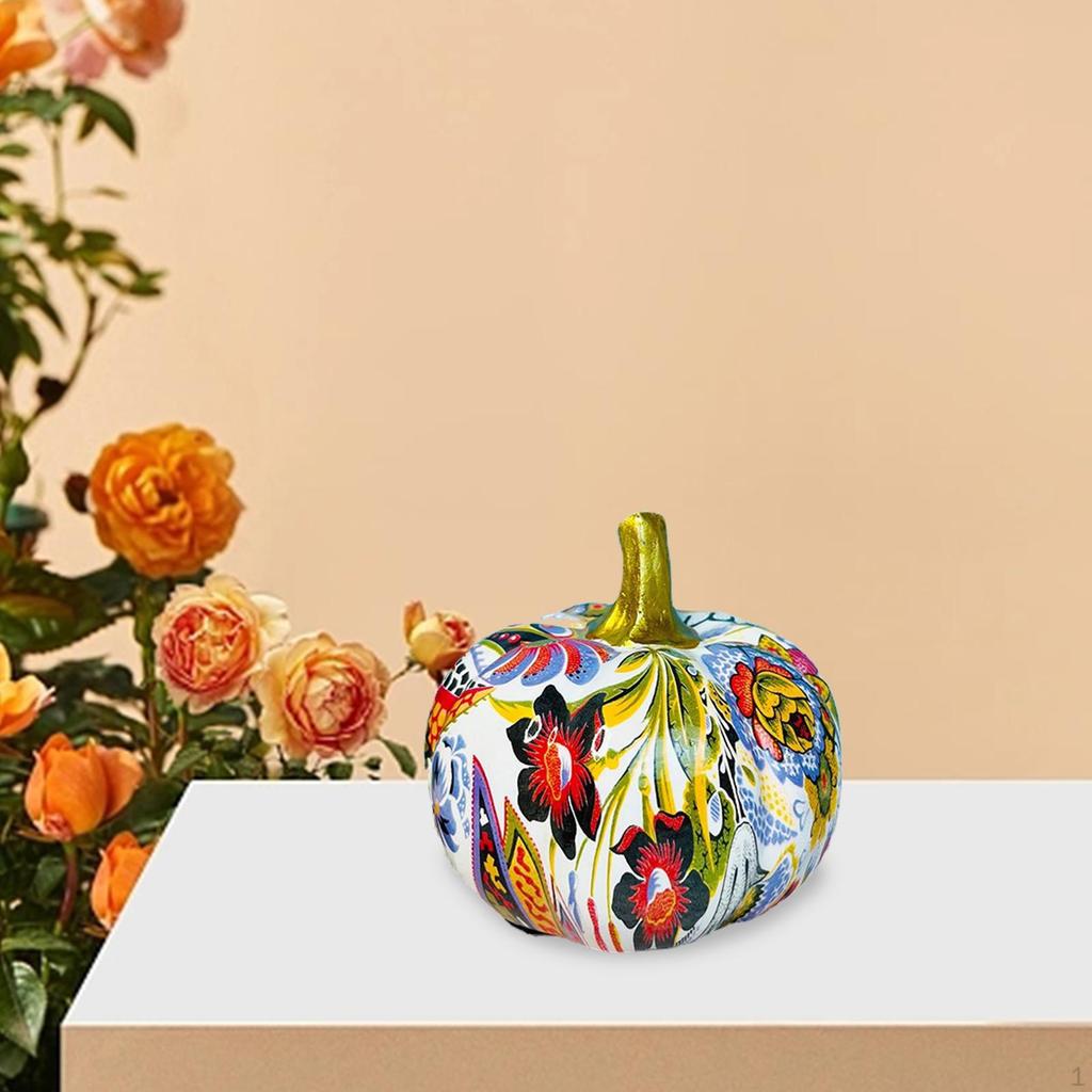Colorful Pumpkin Art Sculpture for Elegant Home Decor