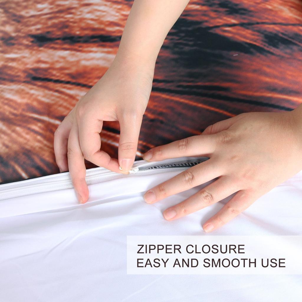 Cute Colored Cat Bedding Three-Piece Quilt Cover