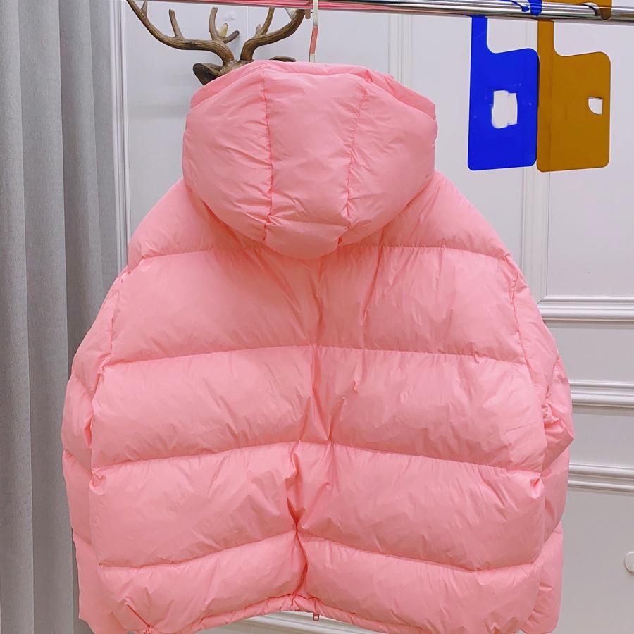 Women Down Jacket with Removable Hood Warm Autumn Winter Outwear Simple Solid Color Casual Over Size Coat