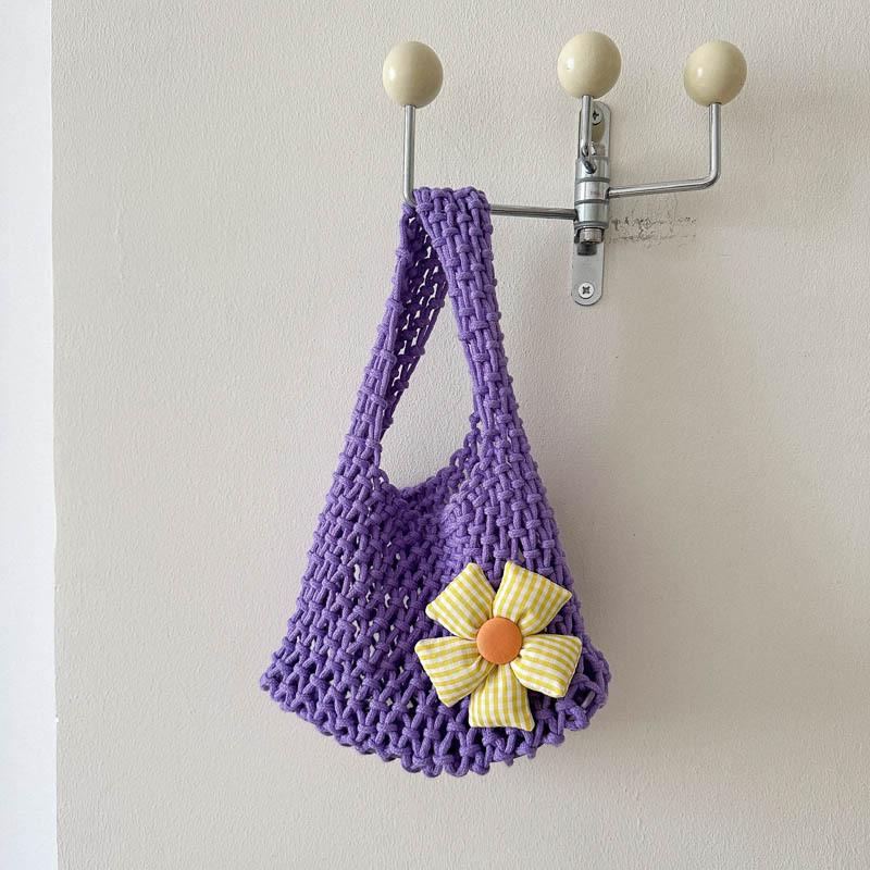 Trendy Small Square Handbag With Vintage Woven Texture Ideal For Daily Use