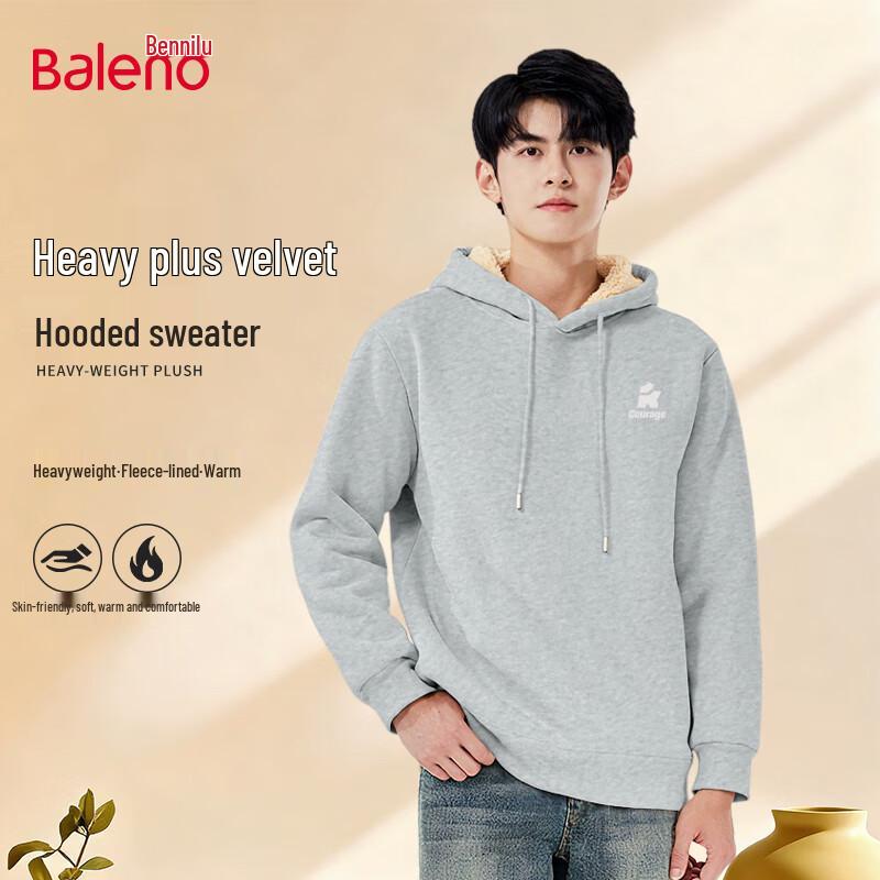

Baleno Men s Winter Plush-Lined Hooded Sweatshirt 5XL