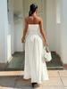 2026 Summer Elegant Slim-Fit Sleeveless Dopamine Bandeau Dress