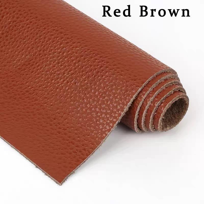 Piele naturală, strat superior piele de vacă, țesătură din piele maro, piele importată, canapea cafea întreagă, geantă moale de noptieră, piele