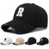 Letter R Embroidered Baseball Cap Adjustable Sun Protection Outdoor Sports Hat