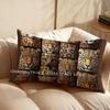 2D Colorful Geometric Leopard Pillowcase Suitable For Sofa Bedroom Car Pillow Cover Cushion Rectangular Back Cushion