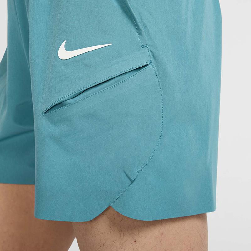 Nike Logo Quick-Dry Split Hem Solid Color Shorts Men Shorts Military Light-Blue FZ6900-379