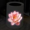 Adesivo Loto Luminoso per WC Decalcomania Floreale Luminescente Adesivo Rimovibile Autoadesivo Adesivo da Parete Adesivo per Pattumiere