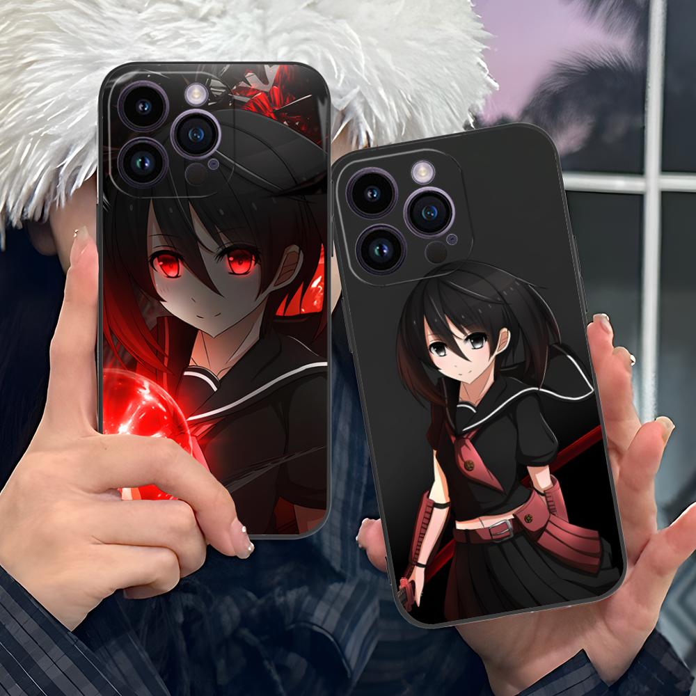 Akame Kurome Matte TPU Mobile Phone Case for iPhone 17 16 15 14 13 12 11 X XR XS 8 7 Air Pro Max Plus Mini Colorful Cover