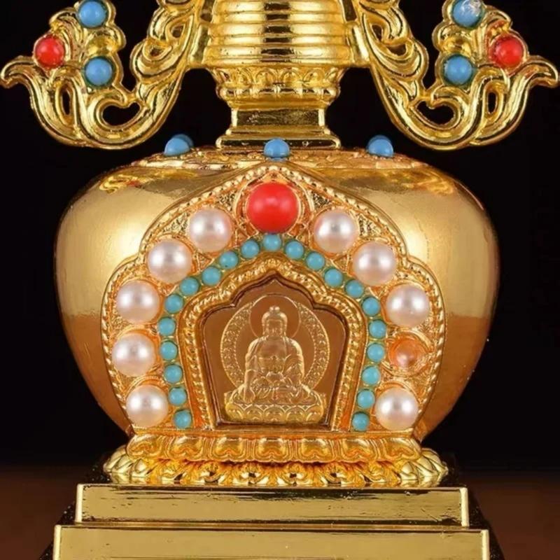 Alloy Tibetan Stupa,Tibetan Buddhist Decorations Religious Altar Ornament Collections