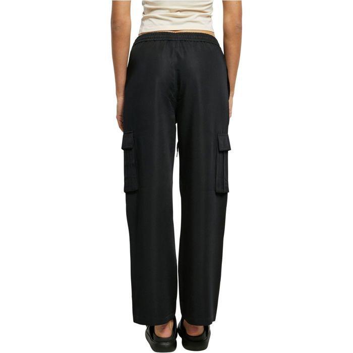 Urban Classics Damen - Weitgeschnittene Twill Cargo Hose