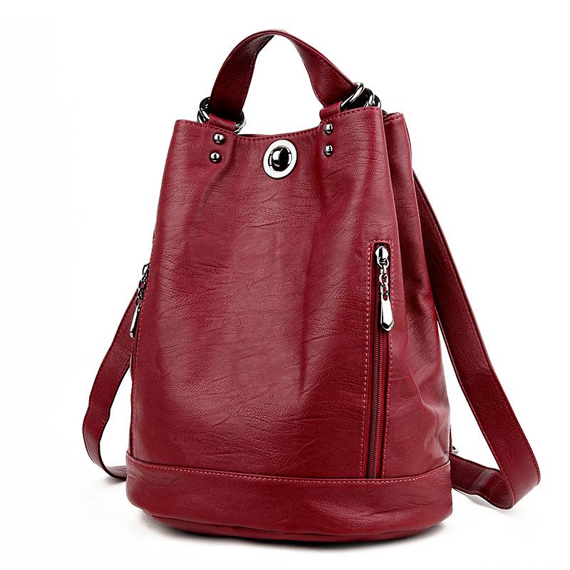 Women's Backpack Leather Bag Women's Travel Bag High Quality Women's Backpack Fashion Women's Schoolbag Leather Bag