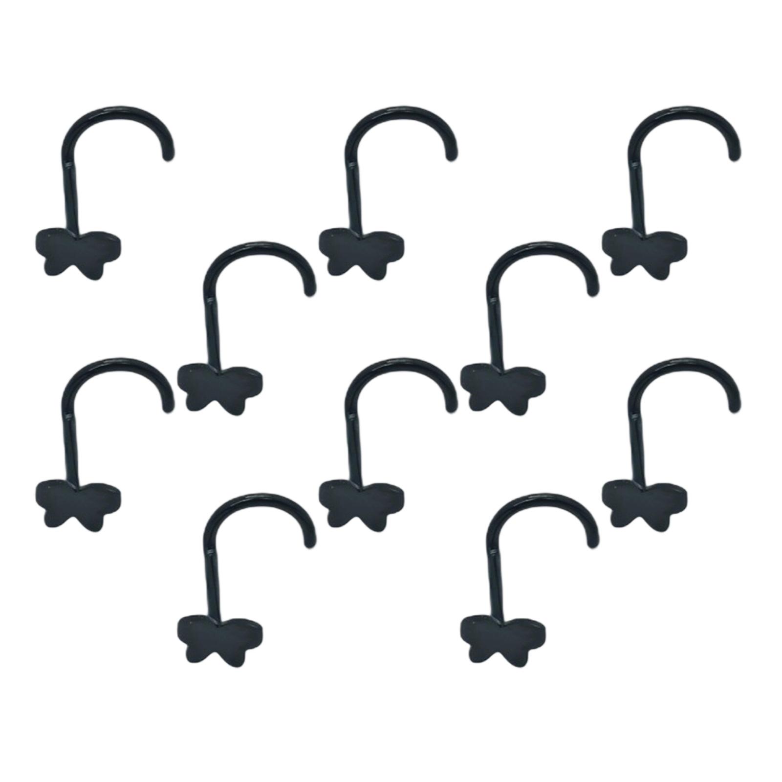 

10 шт. штанга для пирсинга носа в виде бабочки, хирургическая сталь, украшения для тела для пирсинга хряща и кольца для брови, аксессуары для повседневной носки