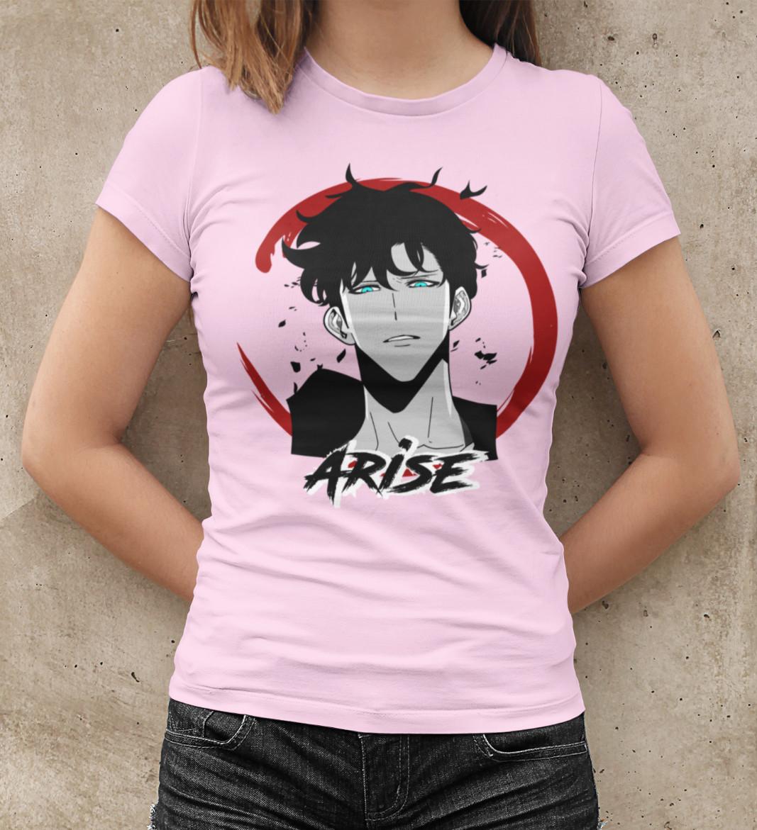 

Solo Leveling Sung Jin Woo Anime Kajiu Monarch Damen Tailliert S-XXL Baumwolle 4XL