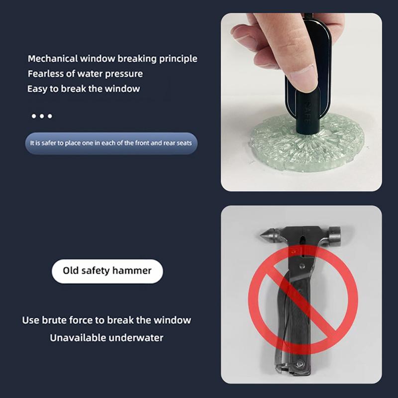Car Window Breaker Hammer Seat Belt Cutter Emergency Escape Tools For Tesla Model 3 Model S Model X Model Y Cybertruck Roadster