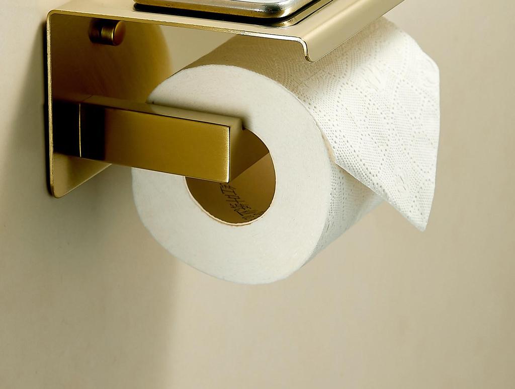304 Edelstahl Badezimmer-Toilettenpapier- und Handyhalter