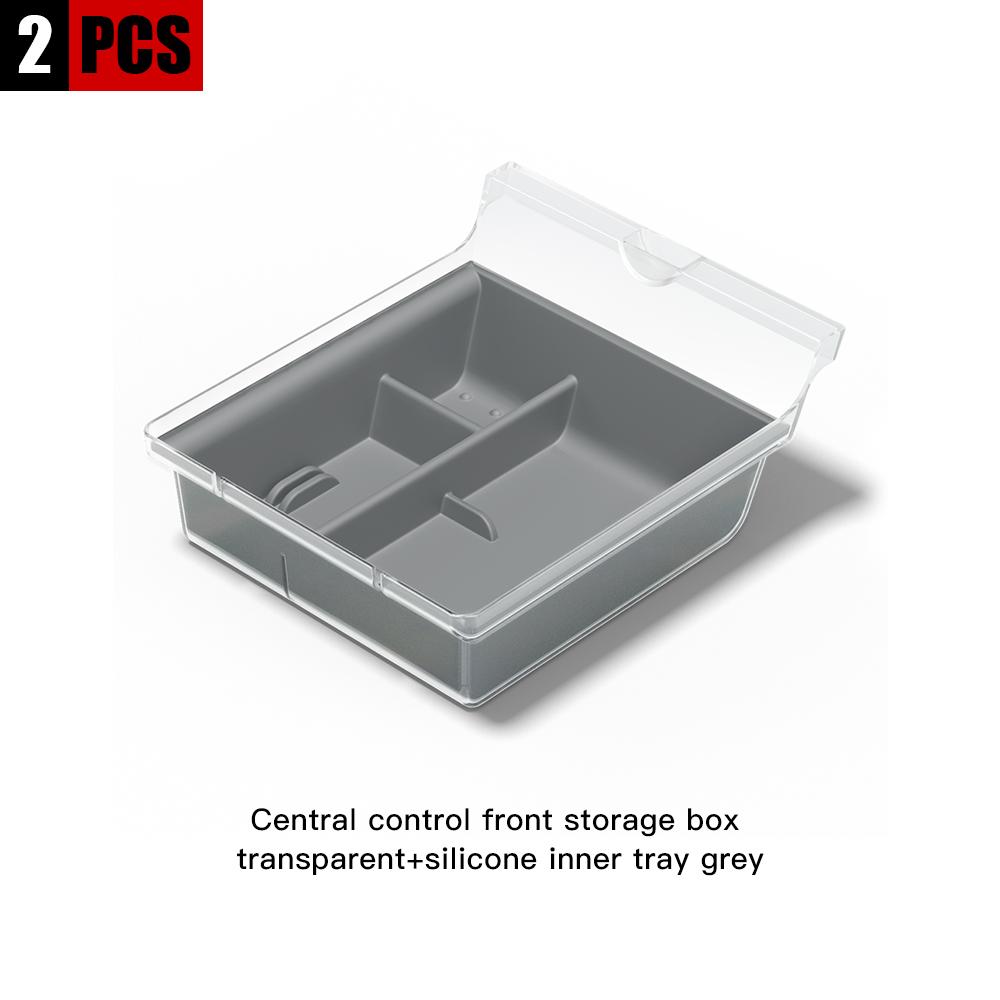 For Tesla Model 3  Model Y 2022 Storage Box Center Armrest Hidden Box Cup Holder Interior Organizer Car