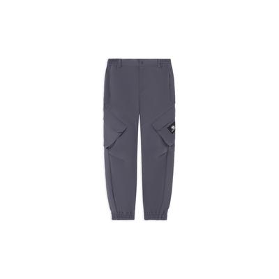 Badfive Sports Série Basquetebol Calças Jogger 3D Ajustadas Soltas Cor Sólida Masculino Parte Inferior Cinza-Terra AKXS075-2