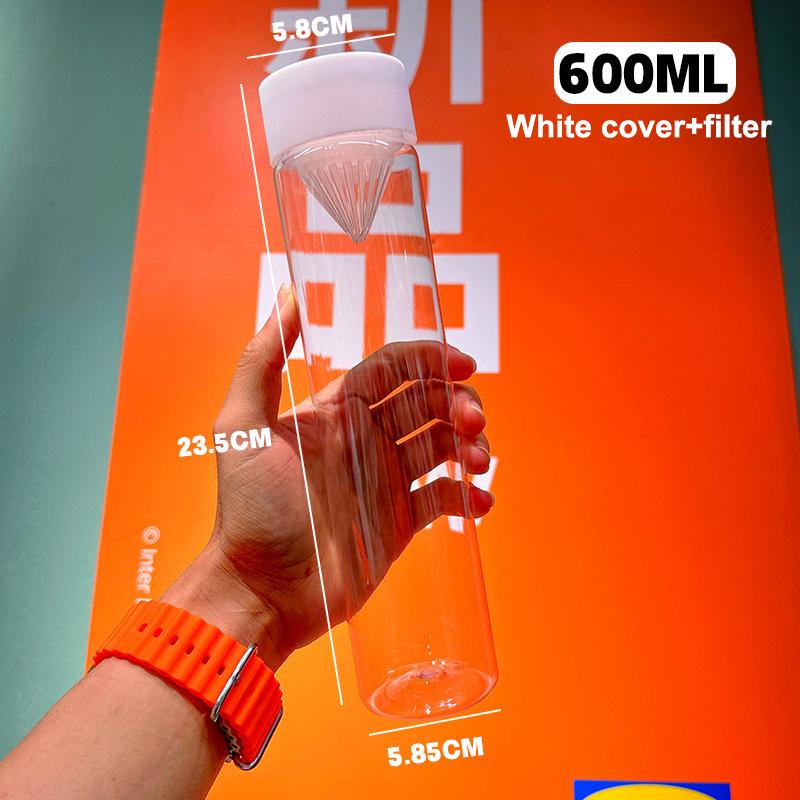 

Холодно заварений чай Пляшка для води Фільтр Чашка для води Портативна для спортивних прогулянок Молоко Чай Фруктовий сік Чашка для пиття Домашня прозора as the picture