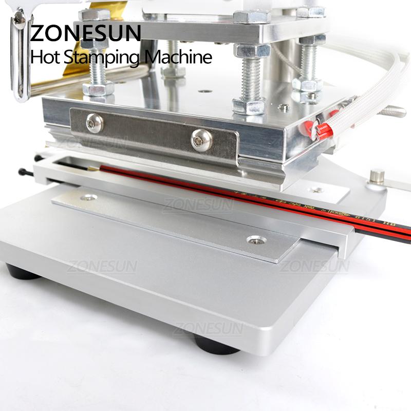 ZONESUN ZS-100B Dual Use Hot Foil Stamping Machine Manual Bronzing Machine For Pvc Card Leather Pencils Paper Stamping Machine