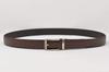 [United Colors of Benetton] Easy-to-attach slide-lock belt, auto-lock, no holes, checkered pattern, BNMB1025, chocolate, Japan. Maximum length approx.