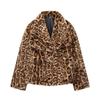 Faux Fur Coat Plush Fluffy Women's Jacket Woman Autumn Winter Outerwears White Red Gray Black Blends Coats