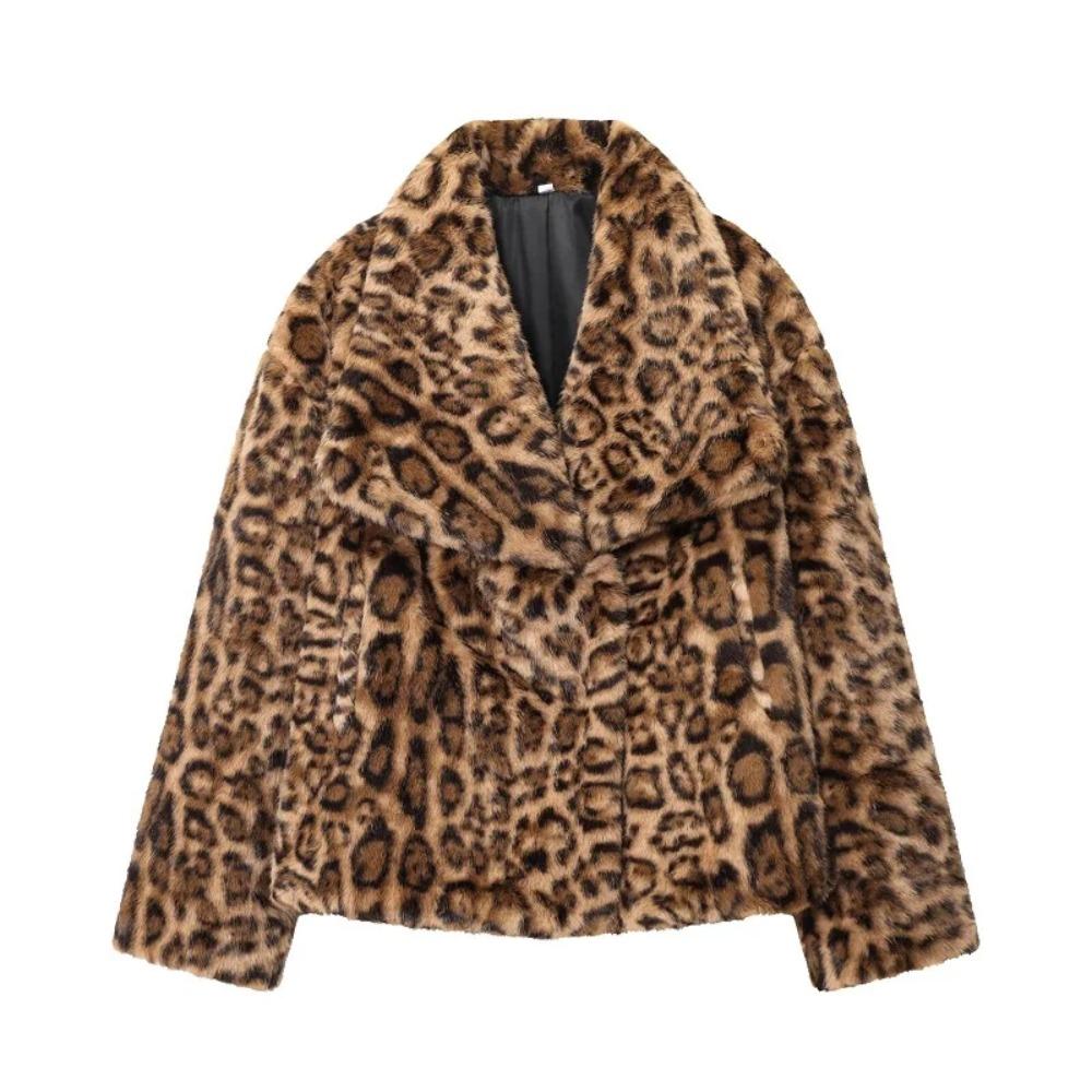 Faux Fur Coat Plush Fluffy Women's Jacket Woman Autumn Winter Outerwears White Red Gray Black Blends Coats