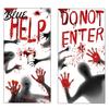 Bathroom Safe Halloween Decor Blood Window Stickers Clear Patterns Waterproof And Scratch-Resistant Clings Decals Removable Stickers for Home Living