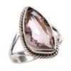Natural Ametrine Gemstone Handmade 925 Solid Silver Jewelry Ring Size 6.5 Z9p25