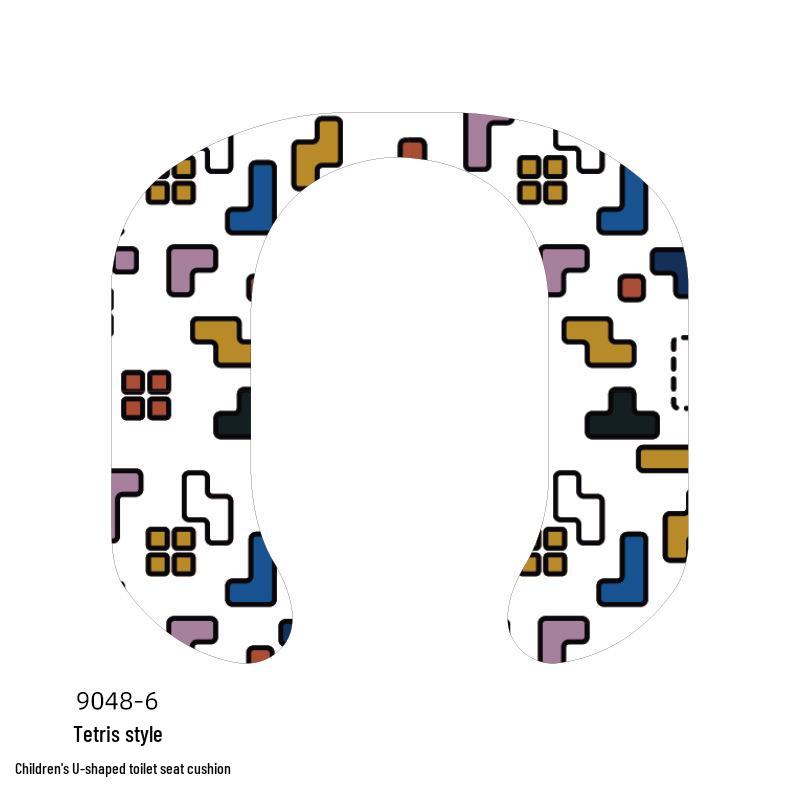 Children's Cartoon Self-Adhesive Washable Toilet Seat Cushion Pad