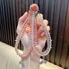 Mermaid Crystal Beaded Phone Lanyard Wheel Pendant - Colorful Wrist Strap Gift
