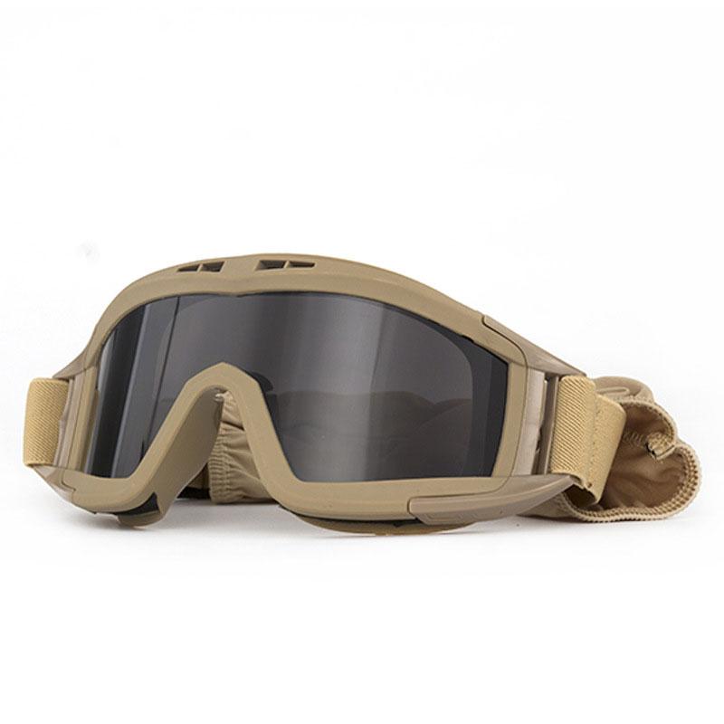 Anti-Schlag-Schutzbrille, professionelle Sportbrille mit großen Gläsern, Arbeitsschutzbrille, verhindert Wind und Sand
