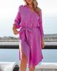Dress Women's Long Sleeve Blouse Skirt