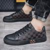 Autumn New Shoes Men's Trendy Shoes Plaid Versatile Men's Shoes White Shoes Men's Sports Board Shoes Trendy Casual