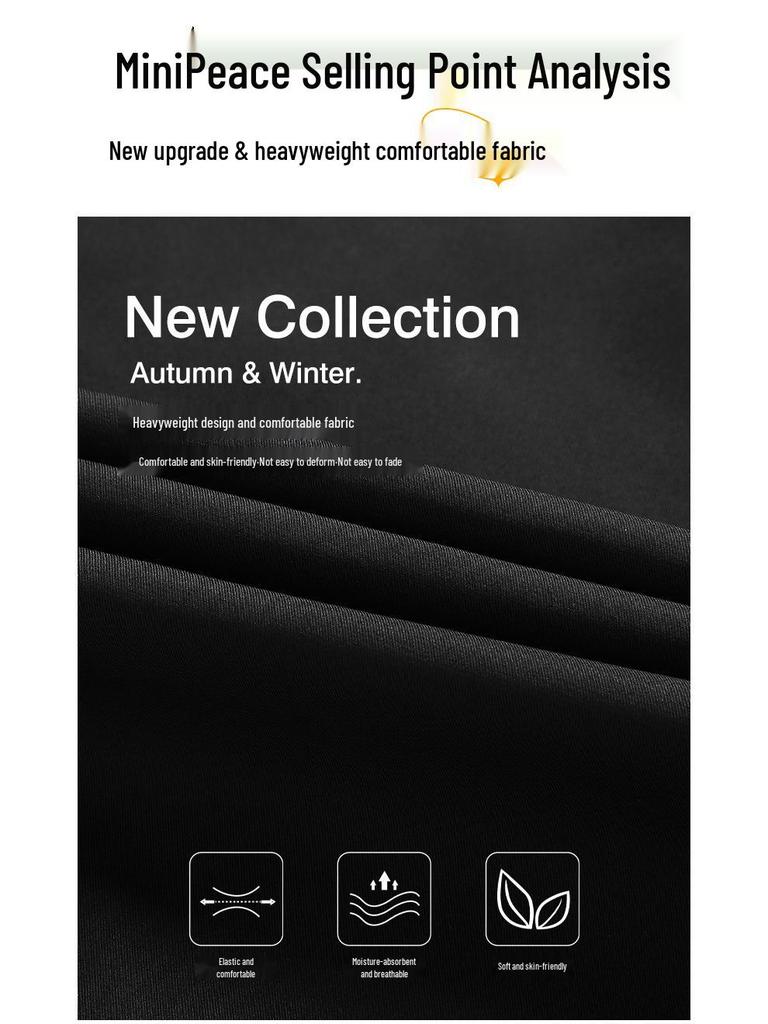 2025 Men's Stand-Collar Solid Color Jacket: Hong Kong Style, Casual Plus Size, Thin Military-Industrial Coat