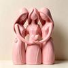 Sisters Friendship Statue 3D Printed 3 Sisters Figurine for Living Room Office Dorm Apartment Home Decor Heartfelt Gift for Women