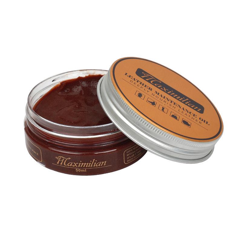 Schuhputz- & Bürstenset für Lederschuhe - Farblos & Schwarze Ölpflege