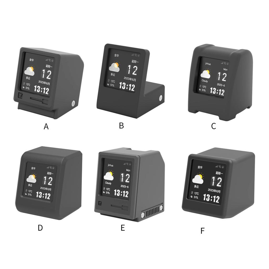 Desktop Einfache Mode Digitaluhr Multifunktionale Drahtlose Wetterstation Thermometer Hygrometer Helligkeit Einstellbar