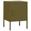 Nightstand Olive Green 35x35x51 Cm Steel